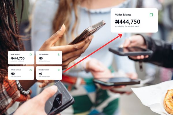 Earners working on tasks